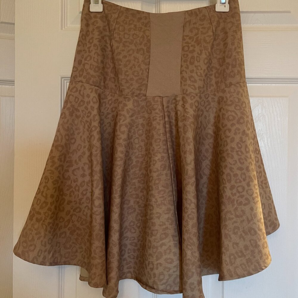 Leopard Print Dark Pattern Skirt - image 8